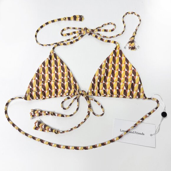 NWT LOVERS & FRIENDS HORIZON MULTI TRIGON BIKINI RESORT SURF SWIM BEACH GLAM SML - Picture 5 of 10